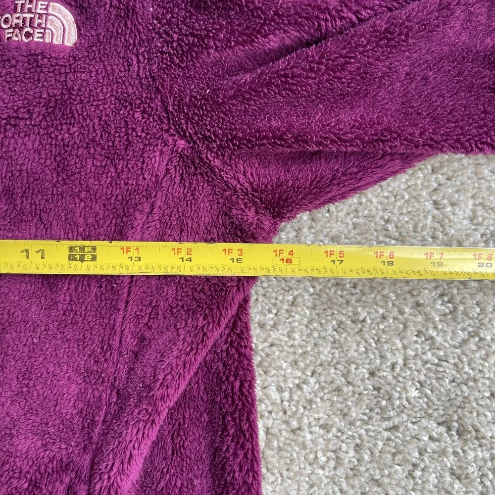The North Face Jacket Womens Small Purple Fleece Full Zip Lined Logo Pockets